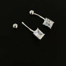 Belly Bar Crystal Rectangle