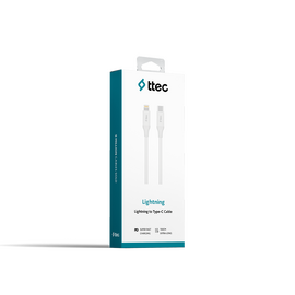 ttec Type-C - Lightning Fast Charging Cable 150cm , White